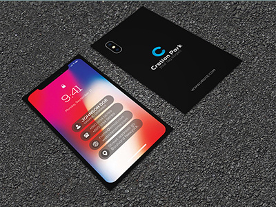 iPhone X Business Card