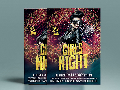 Girls Night Party Flyer