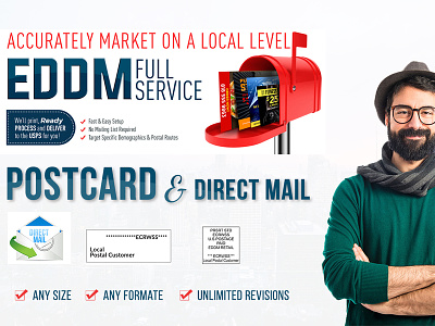 I Will Design Eddm Every Door Direct Mail And Postcard