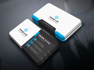 4 Colors Business Cards by AJOY Sarker🏅 on Dribbble