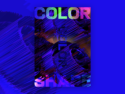 Color shape graphical poster