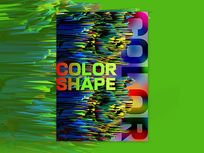 Color shape graphical poster