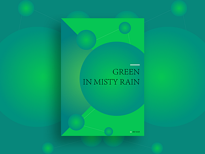 Green structure graphical poster