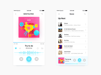  Music player interface