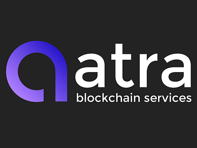 atra Logo blockchain logo logo design