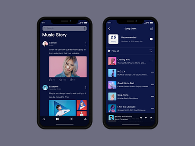 Continue with the music app