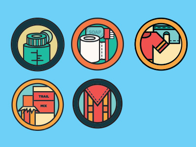 Backpacking iconset backpacking flat icon