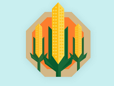 Give Corn corn flat icon mockup ui web