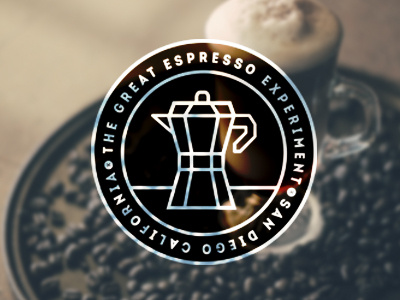 The Great Espresso Experiment branding coffee icon logo photography restaurant web