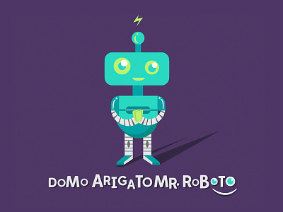 Domo Arigato illustration robot