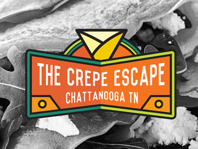 The Crepe Escape branding crepe foodtruck logo restaurant