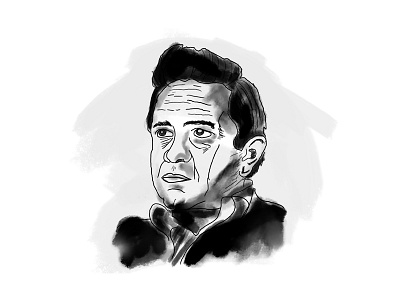 Johnny Cash cash country illustration johnnycash painting