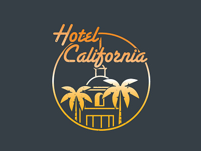 Hotel California badge donhenley eagles glennfrey hotelcalifornia icon logo vector