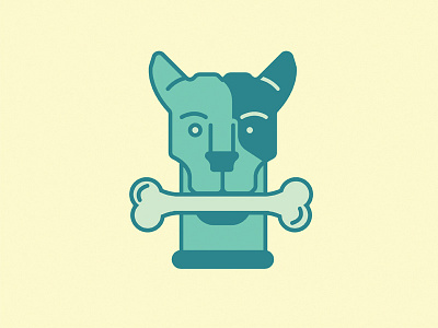 Doggo dog illustration line vector