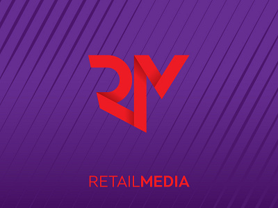RetailMedia Logo logo monogram ribbon