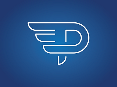 Pegasus Logo letter p logo logomark p pegasus wing