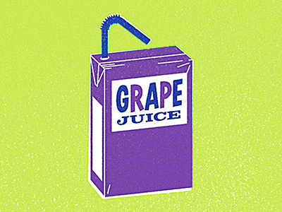 Grape Juice drink food grape illustration illustrator juice juice box
