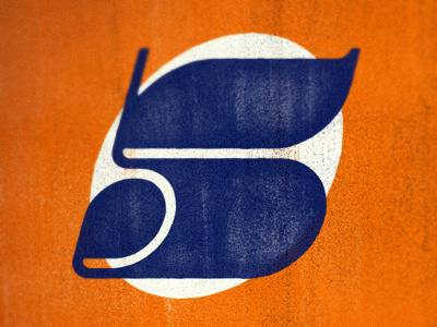 Speedy 5 5 illustration illustrator letter lettering modern number numeral type typography