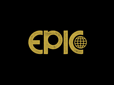 Epic brand identity illustrator lettering logo logotype typography workmark