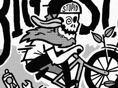 Stupid Bikes bicycle bike bikes cycling illustration photoshop