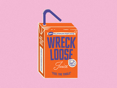Loose Juice band fruit illustration illustrator juice juice box music packaging sticker