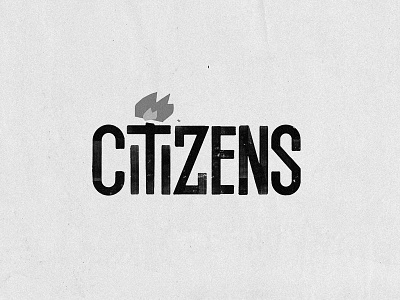 Citizens' brush citizen illustration illustrator lettering liberty photoshop type typography