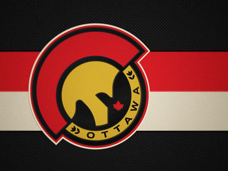 Ottawa redesign nhl senators ottawa illustrator logo hockey