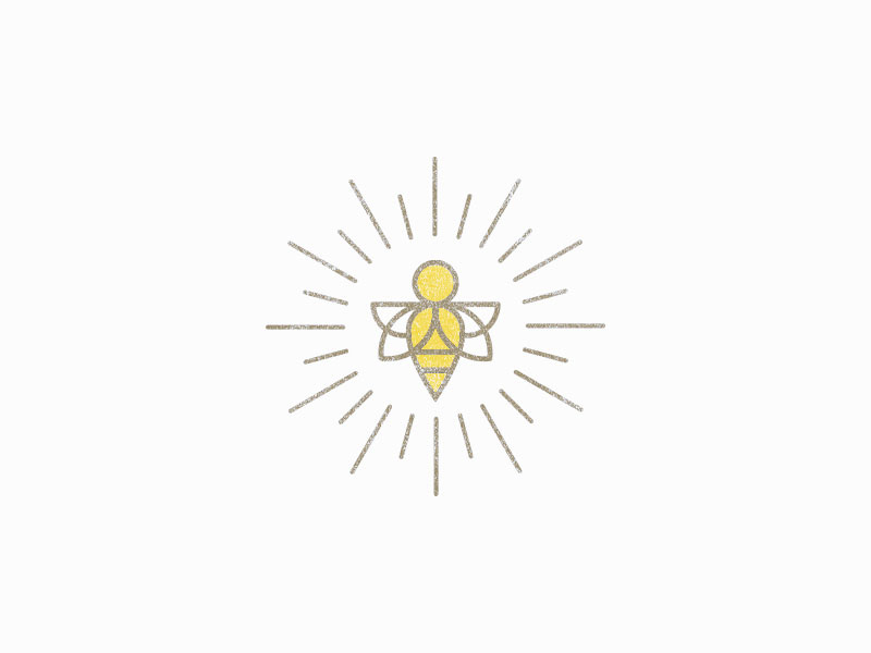 Honey Bee honey bee bumblebee bee icon illustration logo