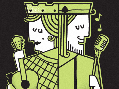 Broken Fences Poster character design illustration illustrator music poster screenprint silkscreen