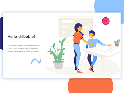 Hello dribbble! interaction people