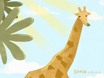 Illustration giraffe illustration