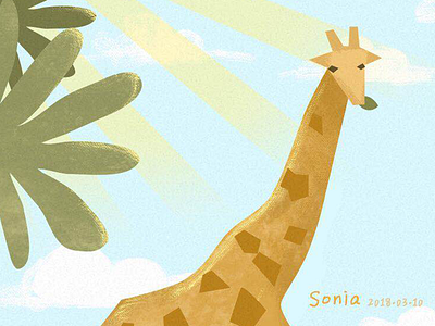 Illustration giraffe