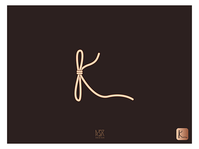 36Types - Letter- K (ASR Design) 36days 36daysoftype branding cartooning design illustrator k knot logo ui ux vector