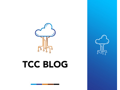 TCC BLOG Logo cloud logo logo design logotype minimal tech tree