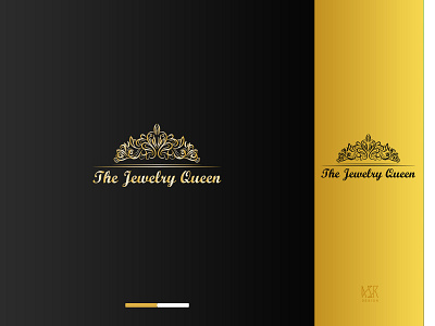 The Jewelry Queen Logo - ASR Design brand design brand identity branding design gold golden illustration logo minimal