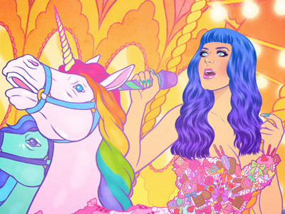 Teenage Dream carousel circus katy perry unicorn