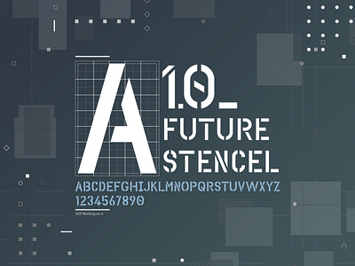 Future stencil abstract branding broken font font design font designer futur future military quarantine quarantine project sharp stencil tech techno type typeface typography wip