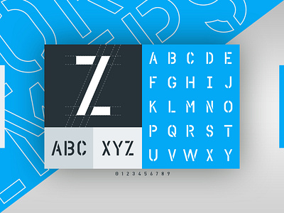 FutureStencel Graphic abstract branding broken font font design font designer future layout layoutdesign modern tech techno type typeface typeface typogrpahy wip