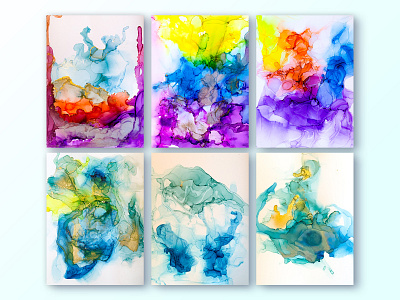 alcohol ink Traditional art alcohol alcohol ink art change colorful fun gold offline something diffrent tradicional