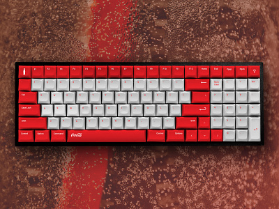 Custom keyboard CocaCola brand coca cocacola custom keyboard keyboards merch red soda