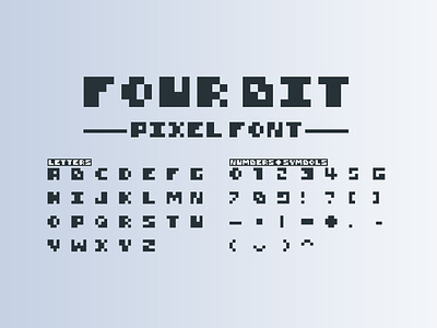 4Bit Pixel Font