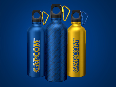 Capcom Water Bottle Design brand branding capcom flask gaming hydro hydro flask hydroflask video games water water bottle