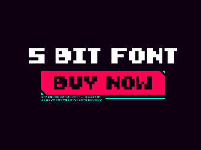 5 bit font design arcade creative market cyberpunk design font font family pixel pixelart retro