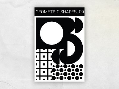 Geometric shapes #9 bw craft digital geometric art geometric illustration geometric shape geometric shapes poster