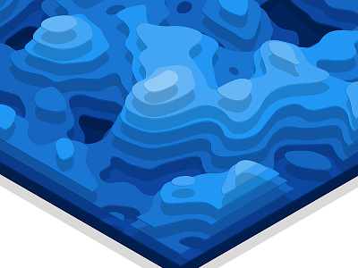 3D Topography 3d abstract blue digital illustration level map topographic topographic map topography