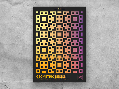 Geometric shape poster 15 craft digital geometric geometric design geometric poster gradient pattern poster shape