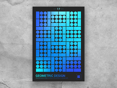 Geometric shape poster 17 abstract blue craft creative market design digital geometric gradiant illustration paper pattern poster shape shapes ui wallpaper