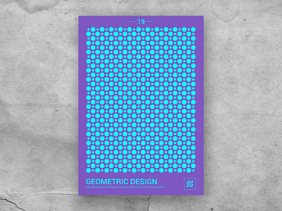 Geometric shape poster 19 abstract blue color craft creative market design digital flat flat 2.0 flat 2d geometric geometric illustration paper pattern poster purple shape shapes