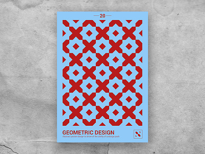 Geometric shape poster 20 abstract blue color craft creative market design digital flat flat 2d geometric geometric illustration paper pattern poster red shape shapes wallpaper