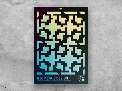 Geometric shape poster 21